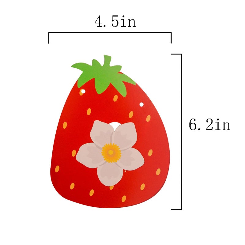 MEETINGU Strawberry Happy Birthday Banner  Strawberry Themed Birthday Party Decoration  Berry Sweet Girl Party Decoration - Image 2